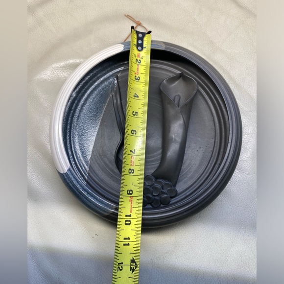 Pottery Hilborn Wall Pocket Plate round Hanging decor Round - Picture 4 of 9